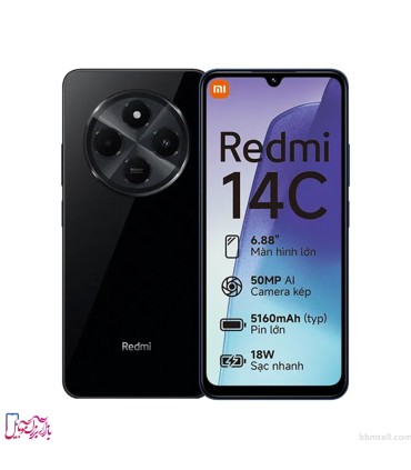 شیائومی مدل Redmi 14C ظرفیت 128 گیگابایت و رم 4 گیگابایت