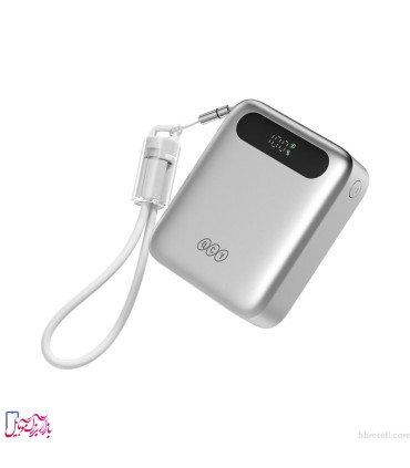 پاوربانک کیو سی وای مدل QCY PB10D با ظرفیت ۱۰۰۰۰ میلی‌آمپر و شارژ سریع ۲۲.۵ وات