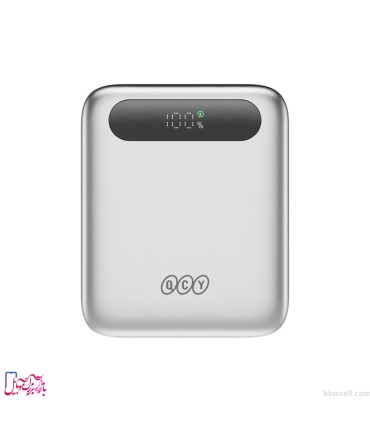 پاوربانک کیو سی وای مدل QCY PB10D با ظرفیت ۱۰۰۰۰ میلی‌آمپر و شارژ سریع ۲۲.۵ وات