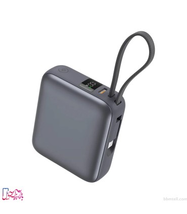 پاوربانک کیو سی وای مدل QCY PB10C با ظرفیت ۱۰۰۰۰ میلی‌آمپر و شارژ سریع ۳۵ وات