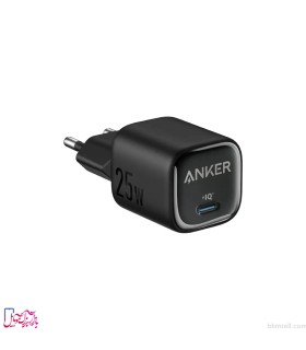 شارژر دیواری انکر مدل (A2656) توان ۲۵ وات و پورت USB-C (دوپین)