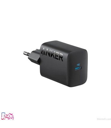 شارژر دیواری انکر مدل Compact Charger (A2640) توان ۳۰ وات و پورت USB-C (دو پین)