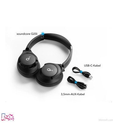 هدفون بی‌سیم انکر SoundCore Q20i با حذف نویز فعال و ۶۰ ساعت باتری