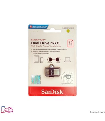 فلش OTG سن دیسک Micro USB ظرفیت 32 گیگابایت