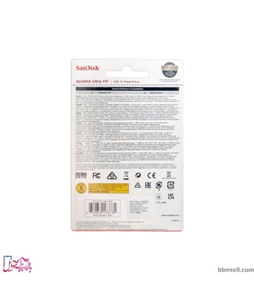 فلش مموری سن دیسک مدل Ultra Fit USB 3.1 ظرفیت 128 گیگابایت